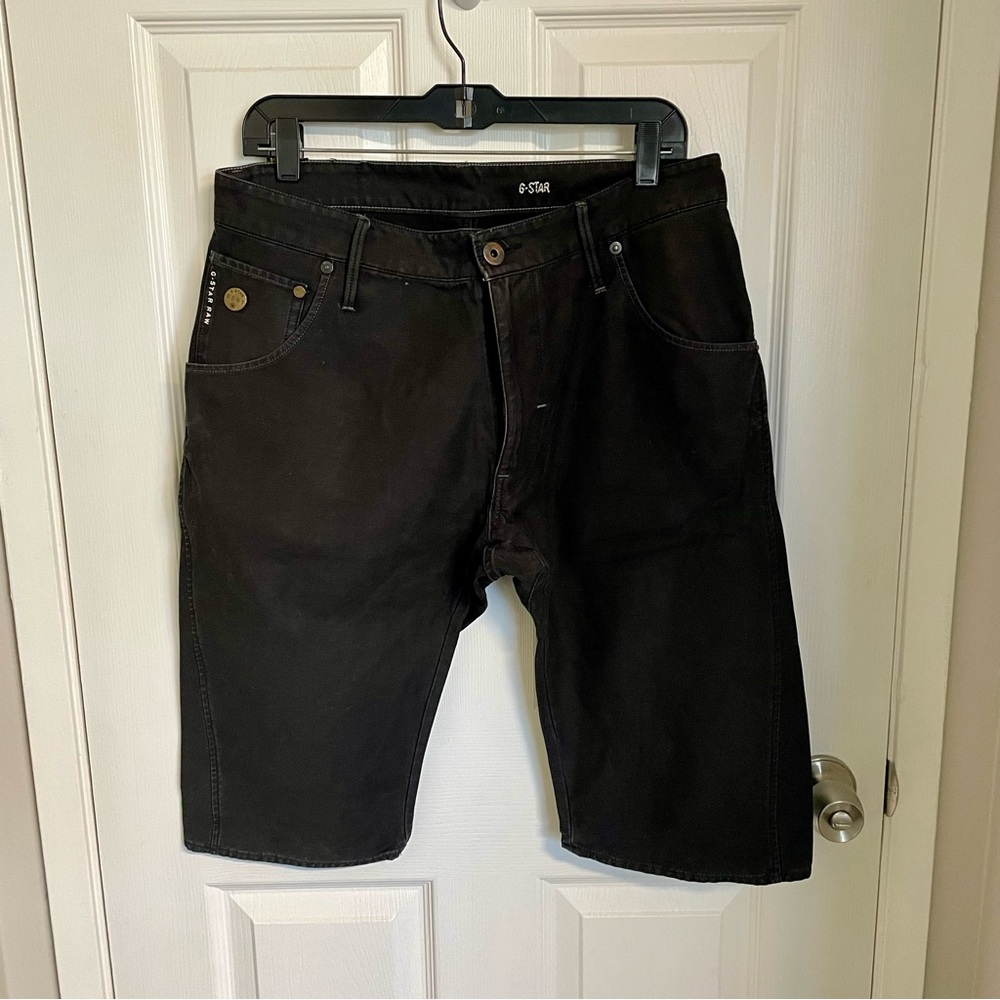 G-STAR Men's Denim Shorts Black Washed